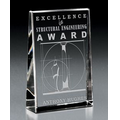 Clear Distinction Crystal Award (5"x7"x1 1/2")